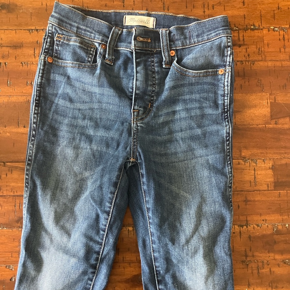 Madewell Blue Straight Leg Jeans Classic Style